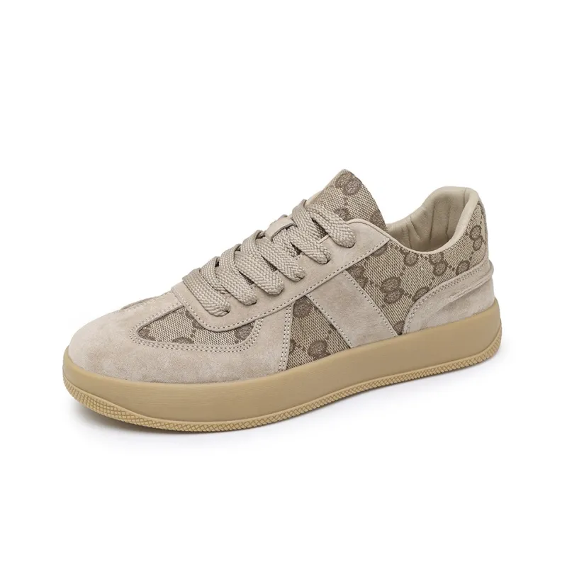 Abango Casual Shoes Men Low Top Gray/Beige-7