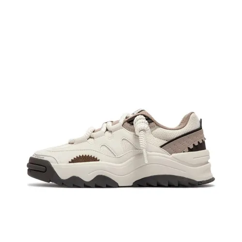 361° Durable Breathable Low-Top Skateboard Shoes Women's Beige Umber