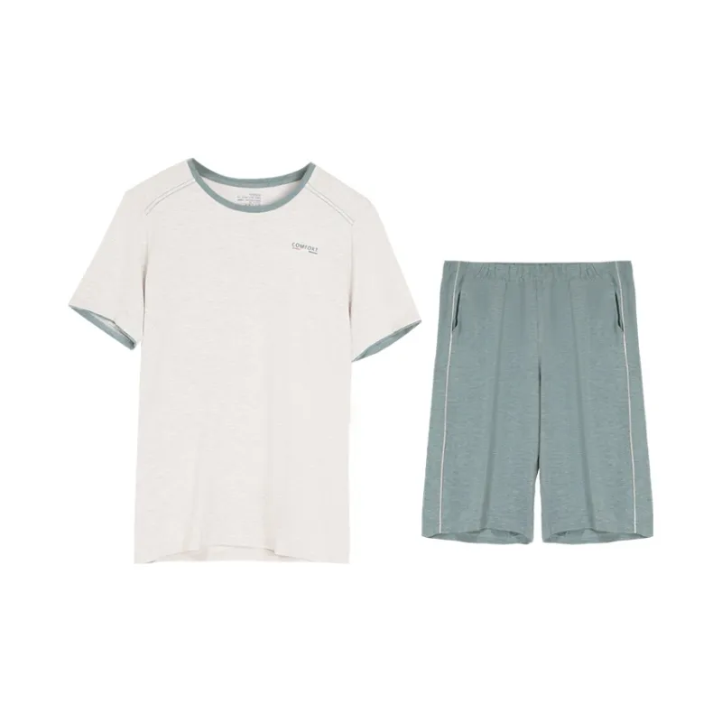Red Beans At Home Pajama Set Men's-6