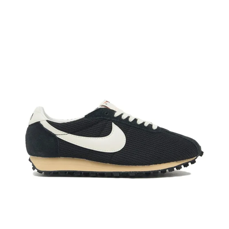 Nike Waffle Trainer Anti Slip Wear Resistant Low Top Casual Shoes Unisex Black White-1