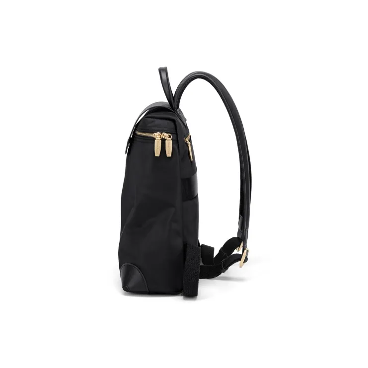 Simvay Clos Fabric With Synthetic Leather Backpacks Backpack Large Size Women's Black/Khaki-3