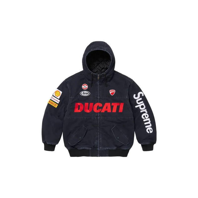 Supreme X DUCATI SS24 WEEK16 Hooded Racing Jacket Unisex Double  