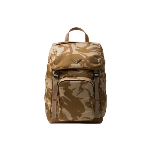 PRADA Recycled Nylon With Leather spring Women's Khaki