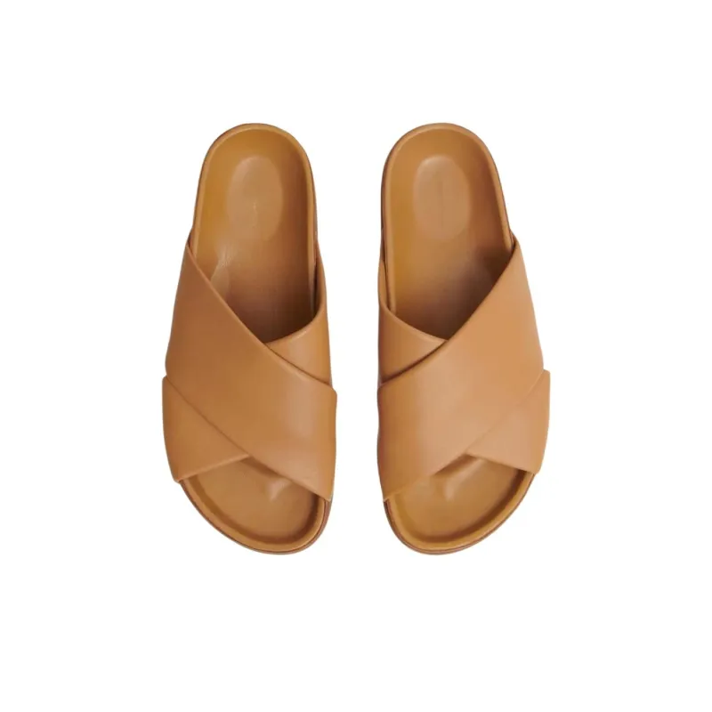 MANSUR GAVRIEL Slide Slippers Women's Caramel-4