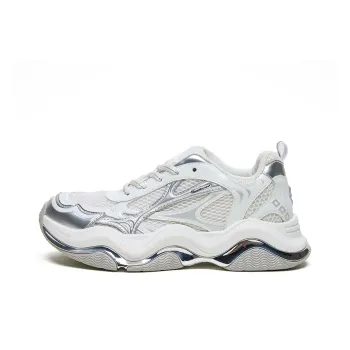 SHOOT BRAND Chunky Sneakers Unisex Low-Top Silver