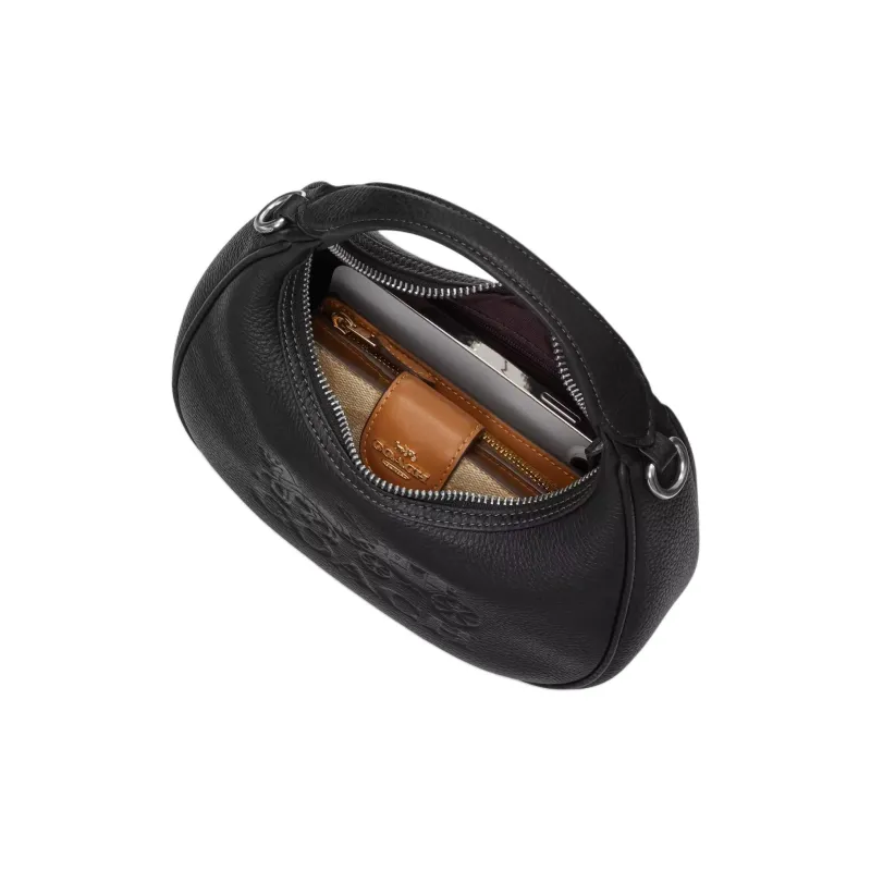 COACH Leather Handbag Shoulder Bag Crossbody Bag Mini Women's Black-1