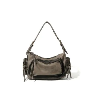 MASTER CANVAS Leather Crossbody Bags Shoulder Bags Women's Coffee