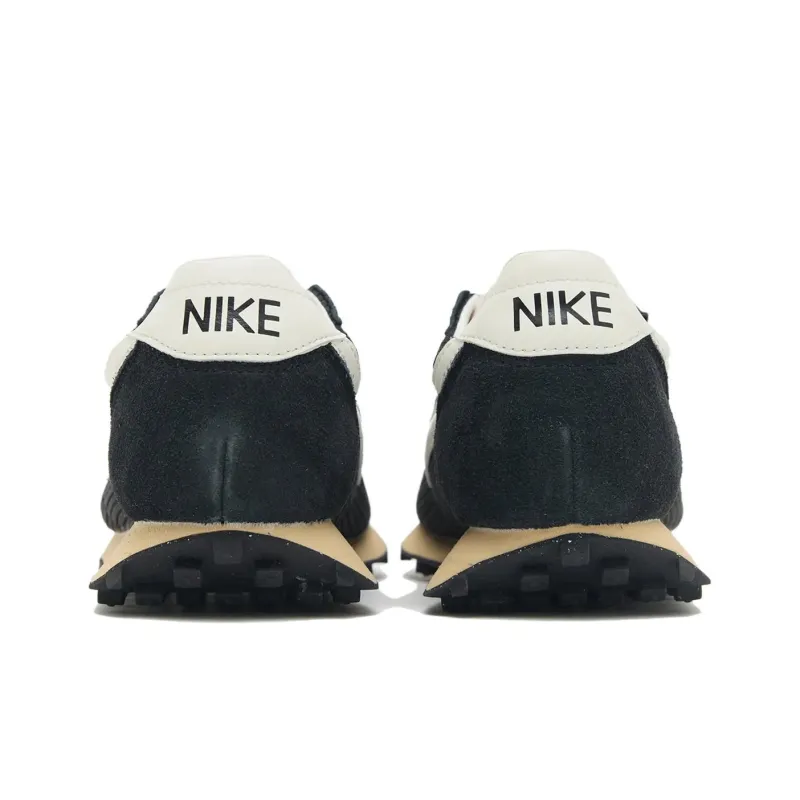 Nike Waffle Trainer Anti Slip Wear Resistant Low Top Casual Shoes Unisex Black White-3