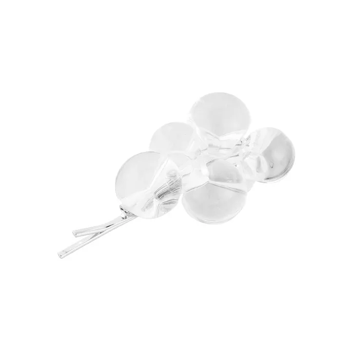 Kelanxi Resin Hair Clips Women's Silver-0