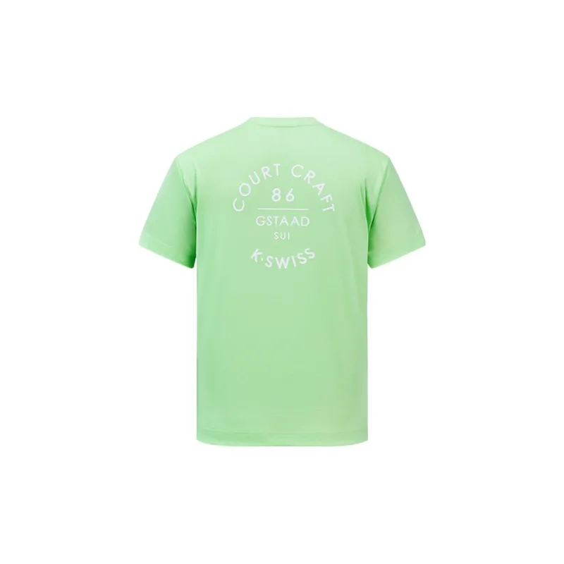 K·SWISS T Shirts Unisex Green-1