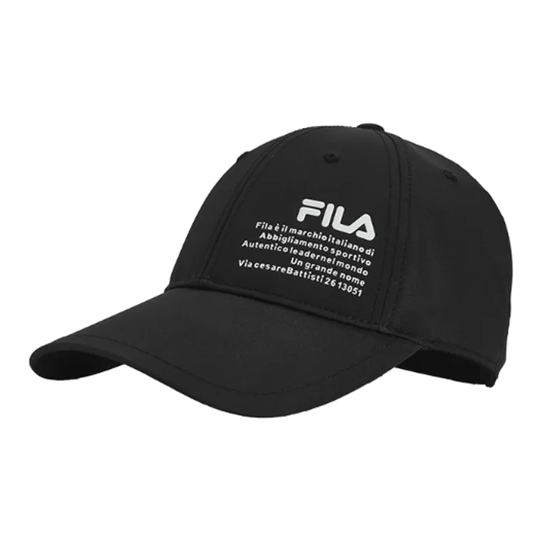 FILA Polyester Cotton Spandex Baseball Caps Unisex Black-0