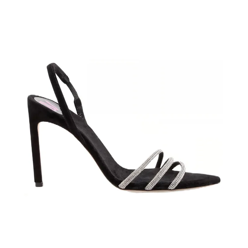BETTINA VERMILLON Strap Sandals 10.5cm Women's Black-1