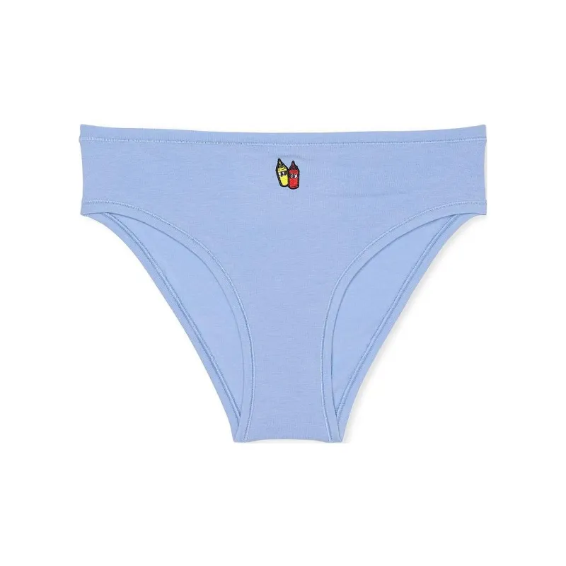 Victoria's Secret PINK COTTON CHEEKY PANTY / HBKMG Underpants Women's 1 Pack Blue-0