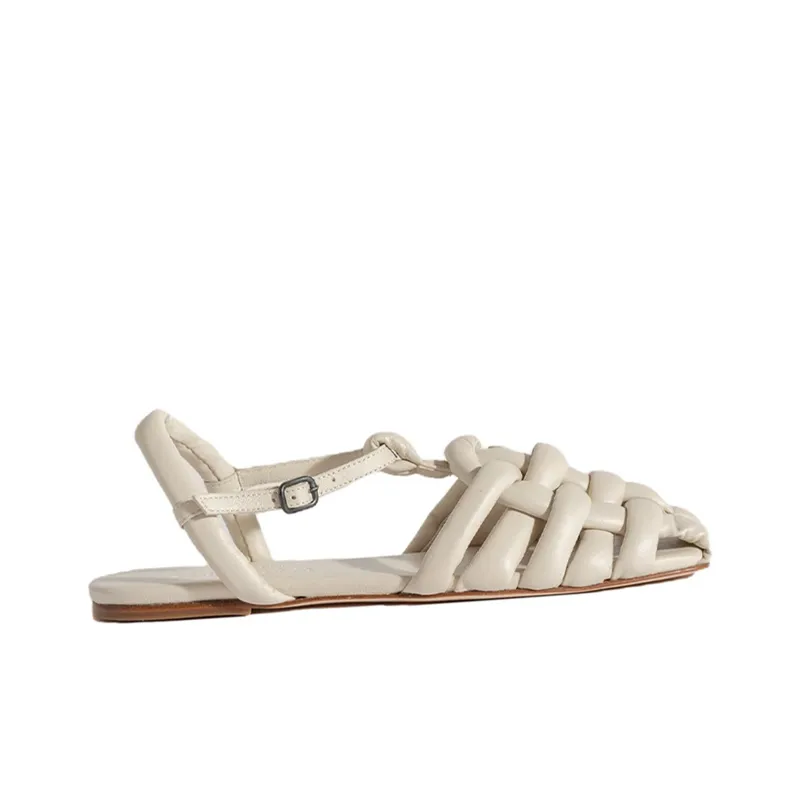 Hereu Cabersa Woven Leather Slippers-1