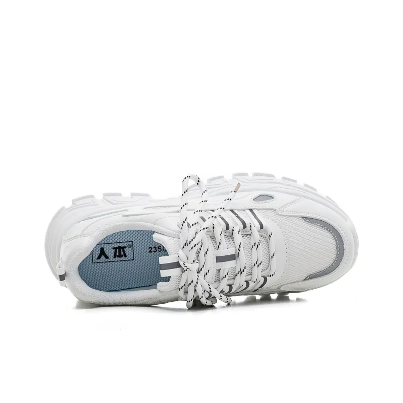 RENBEN Anti-Slip And Wear-Resistant Height Increasing Low-Top Chunky Sneakers Women's-8