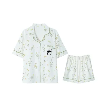 Lan Miao Pajama Set Women's QY Imitation Cotton Women's 24311