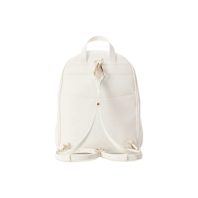 SAMANTHA THAVASA Synthetic Leather Backpack Large Size Women's White-2