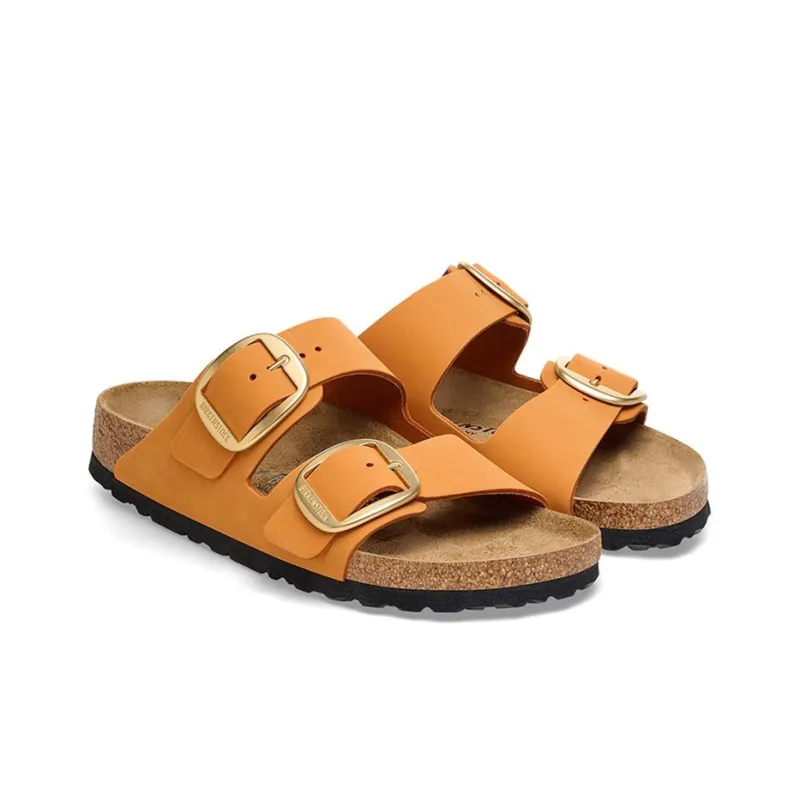 Birkenstock Arizona Slide Slippers Women's Orange Narrow Fit-2