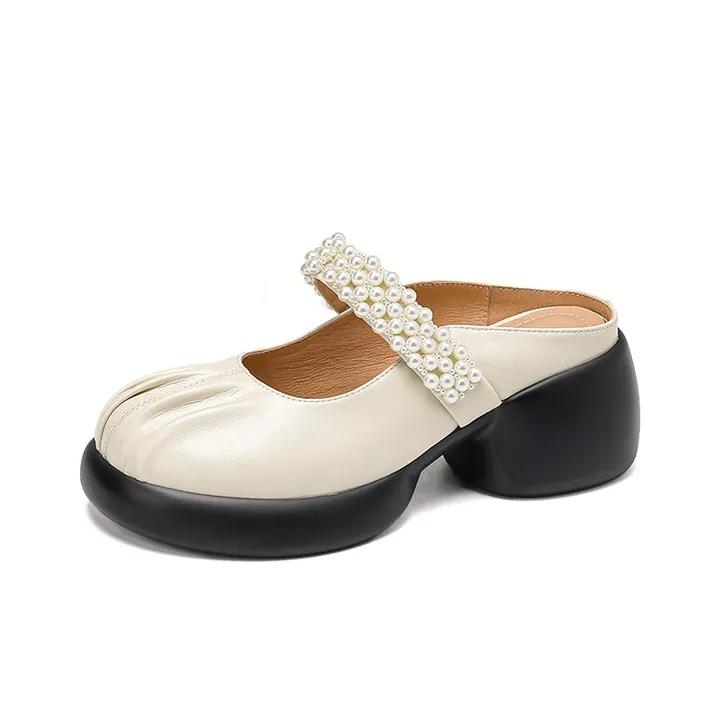 BalletCat Rubber Sole Slip-Resistant Wrap-toe Slippers Women's-5