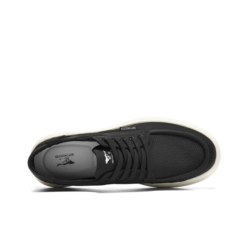 SEPTWOLVES Breathable Height Increasing Coverage Low Top Canvas Shoes Men's-4