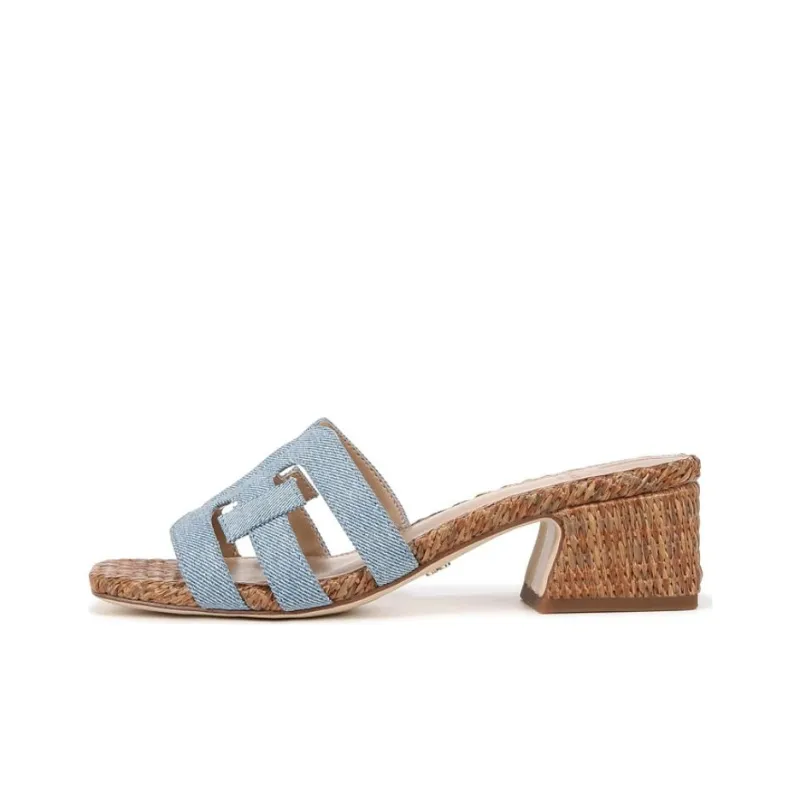 SAM EDELMAN Abrasion Resistant Slide Slippers Women's Blue-0