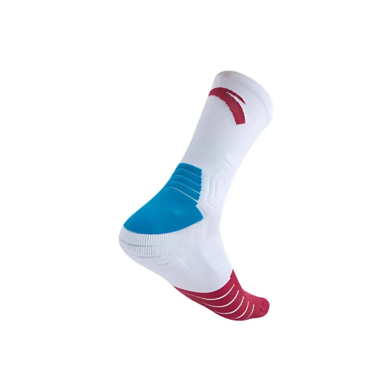 Anta Basketball Collection Basketball Socks Unisex 1 Pack Pure White/Chiffon Pink-1