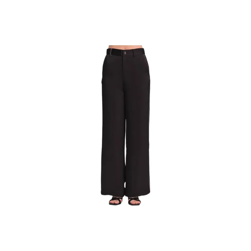 Blood Glitter Casual Pants Women's Black-1