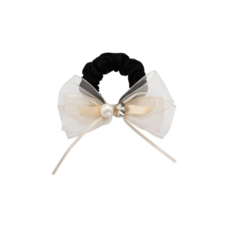 ROYALSASA Polyester Faux Crystal Faux Pearl Hair Tie Women's-0