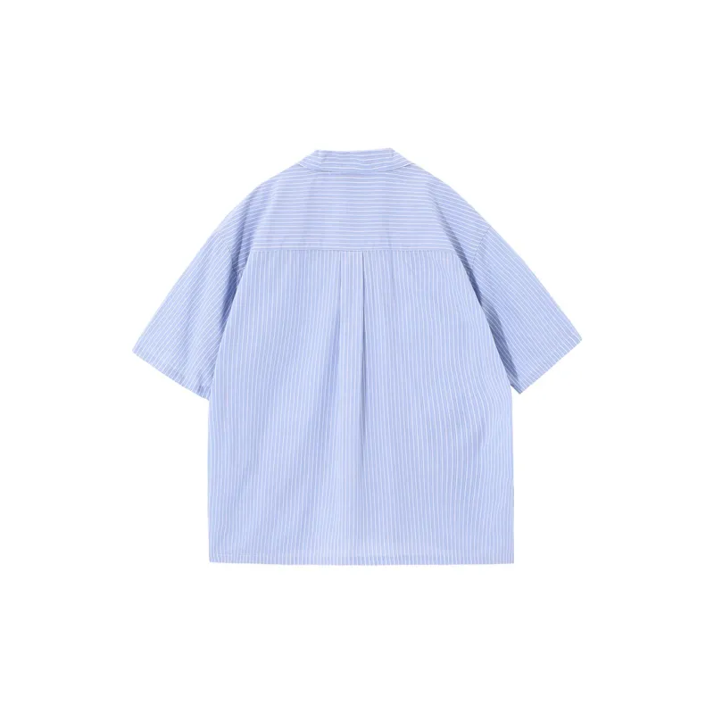 TURNTHETABLES Shirt Unisex Blue Stripes-1