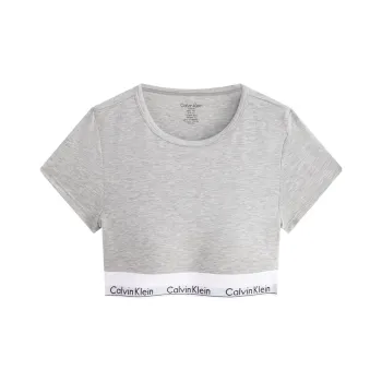 CALVIN KLEIN Modern Gravity Band Bra Women's Coconut Gray
