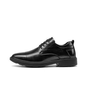 JOSINY Dress Shoes Men Low-Top Black