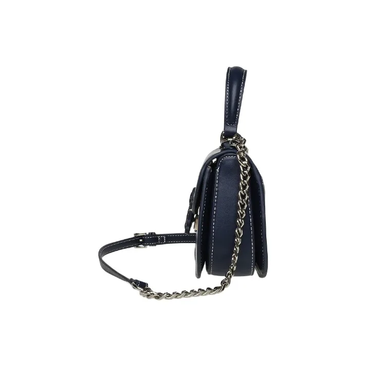 STEVE MADDEN PU Portable Crossbody Bag Shoulder Bag Medium Size Women's Snake Pattern/Blue-7