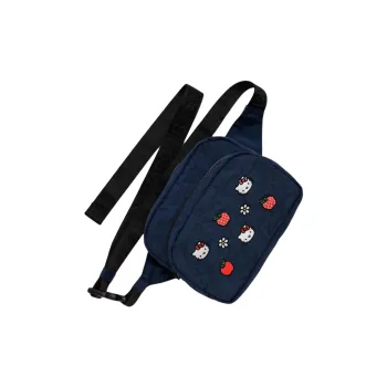 Sanrio Baggu Collaboration Nylon Fanny Pack Women's Marine Blue