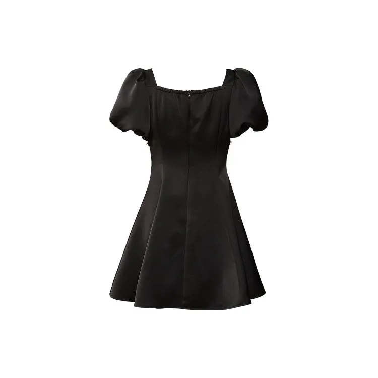 TAMMY TANGS Short Sleeved Dress Women's Black-1