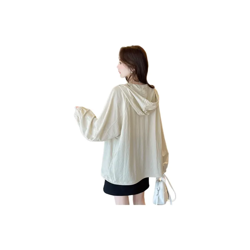 Tonlion Jackets Coats Women's Beige Apricot-1