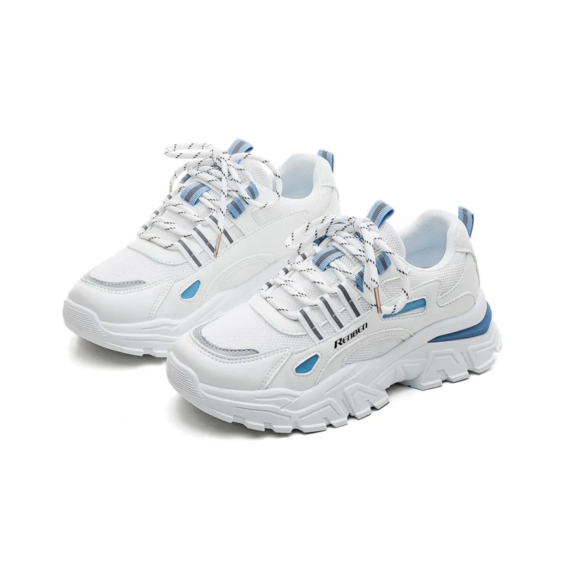 RENBEN Anti-Slip And Wear-Resistant Height Increasing Low-Top Chunky Sneakers Women's-4
