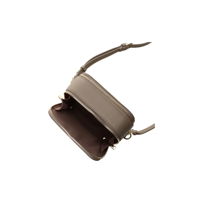 SAMANTHA THAVASA Cotton Linen And Synthetic Leather Shoulder Bag Mini Women's Plain Fabric Color-6