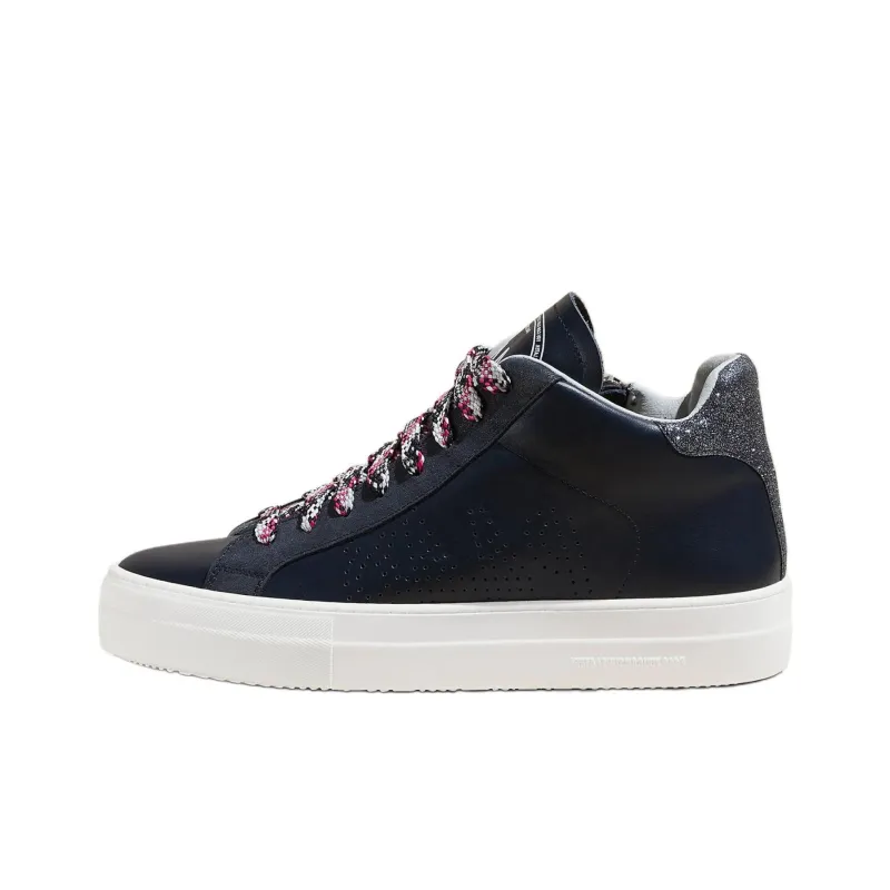 P448 Mid-Top Skateboard Shoes Women's Black-0