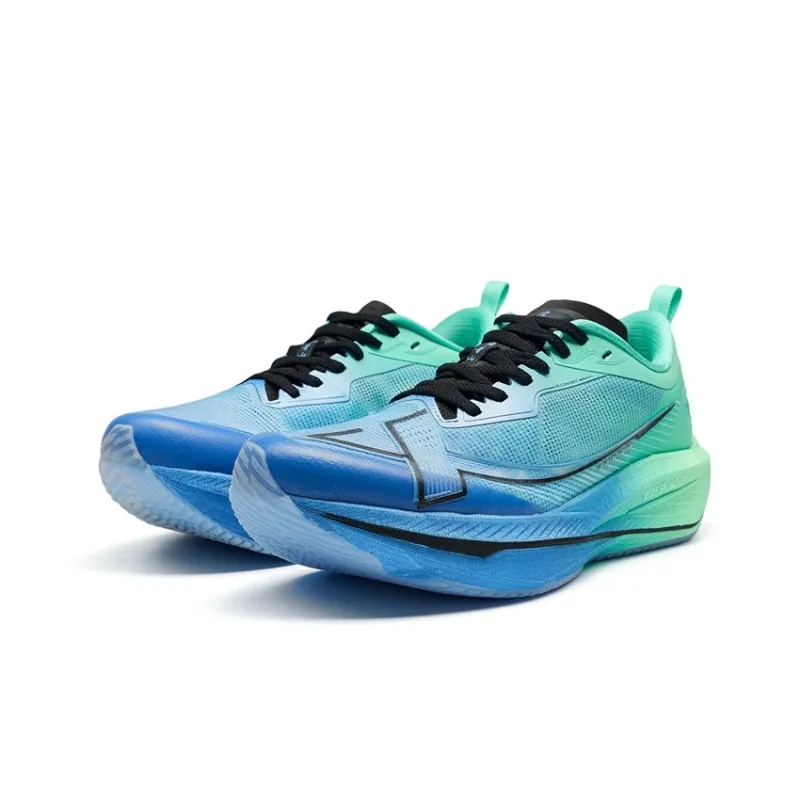 XTEP One-piece Molded 2nd Generation Anti-Slip Wear-Resistant Low-Top Running Shoes Men's Turquoise-4