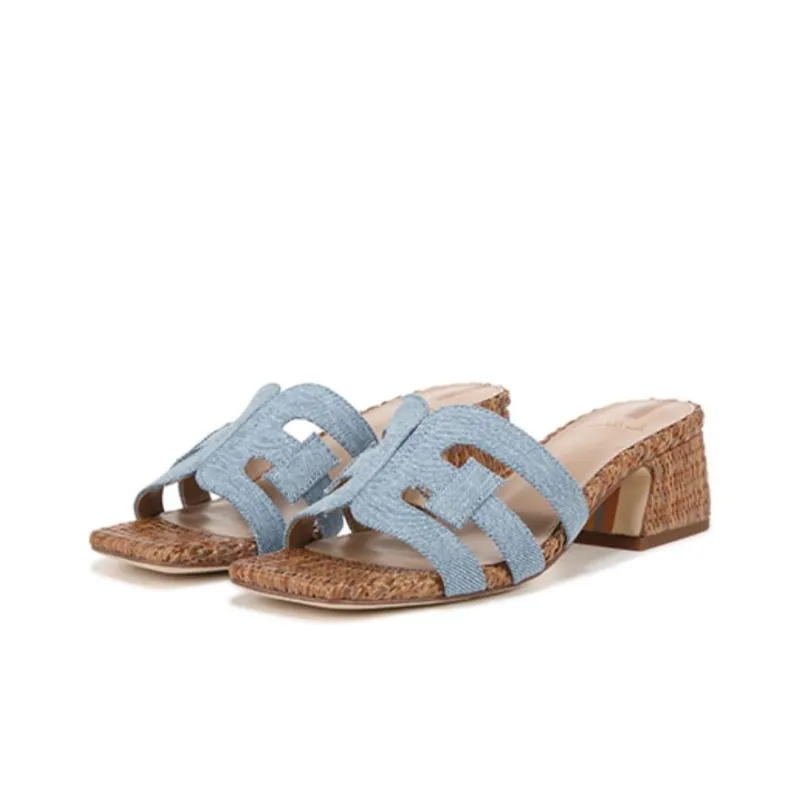 SAM EDELMAN Abrasion Resistant Slide Slippers Women's Blue-2