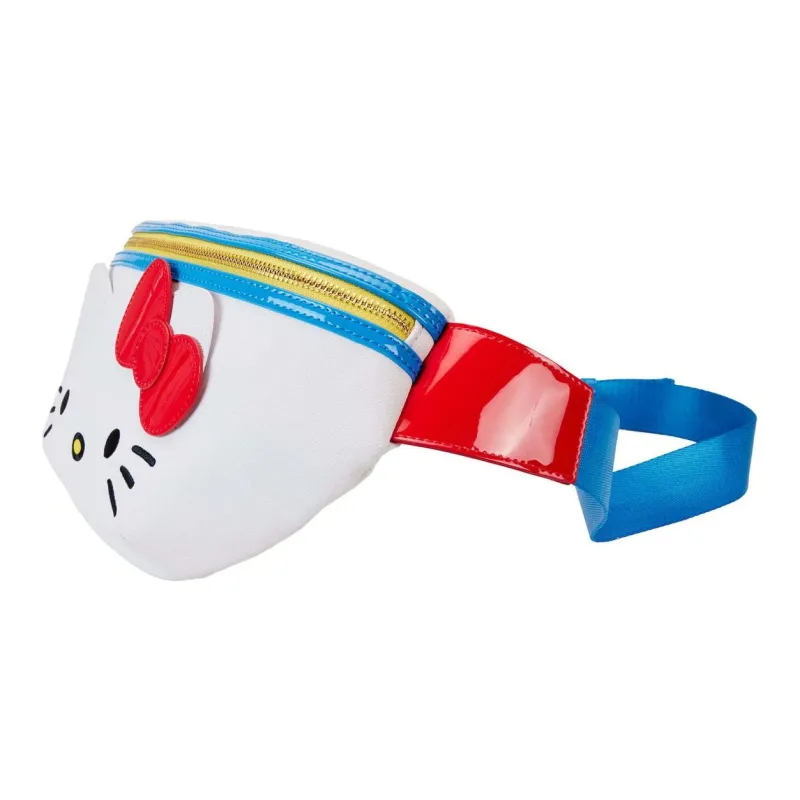 Sanrio Loungefly 50th Anniversary Commemoration, Collaboration Polyurethane Fanny Pack Women's White Red-1