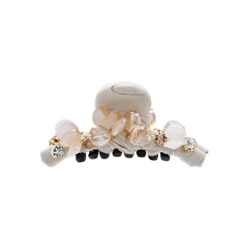 ROYALSASA Faux Crystal Hair Claw Clip Women's