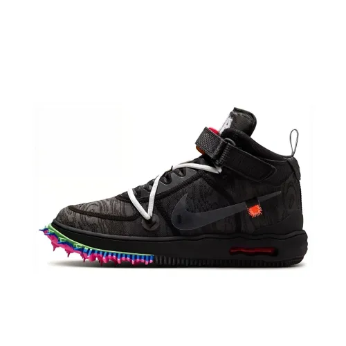 Nike X OFF-WHITE Air Force 1 Mid 'Black' Sneakers