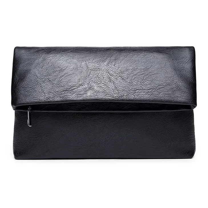 CARTELO Cow Leather Clutch Wrist Bag Regular Men's Black-0
