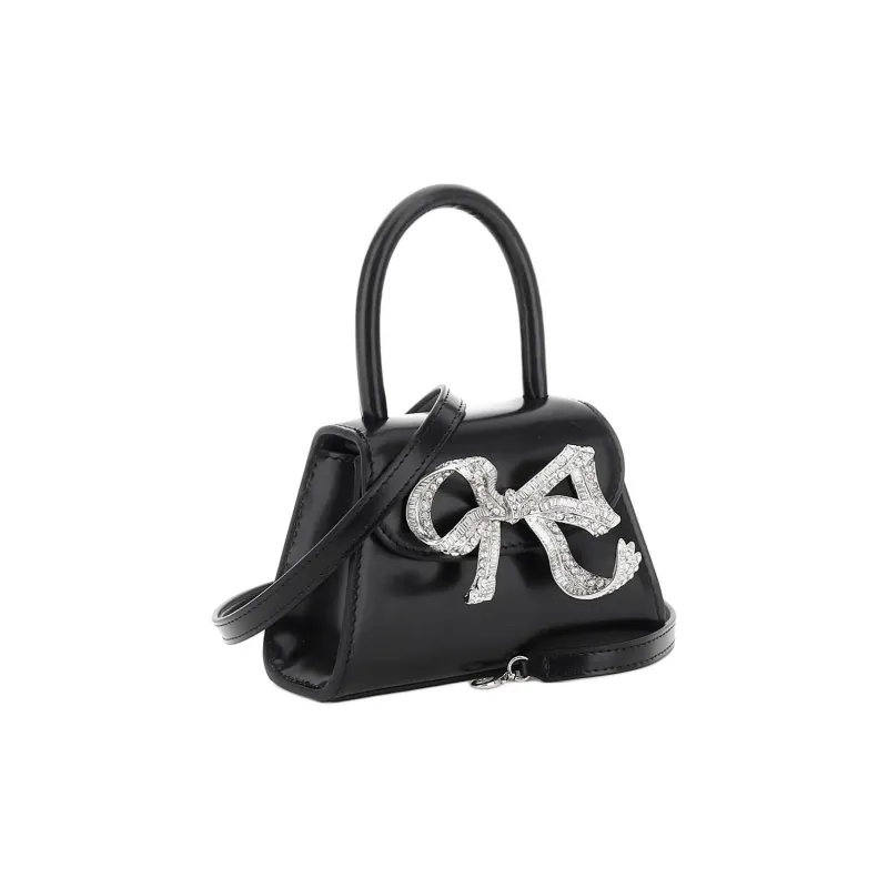 Self-portrait Calfskin Shoulder Bag Crossbody Bag Handbag Micro Women's Black-3