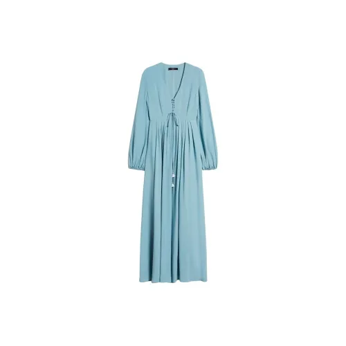 WEEKEND MaxMara Long-Sleeved Dresses Women's Aqua Blue