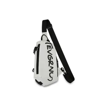 Barang Bear Nylon Fabric One Shoulder Sling Bag Regular Unisex Black/White