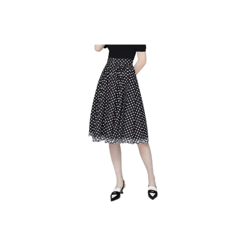 AIVEI Casual Long Skirts Women's Polka Dot