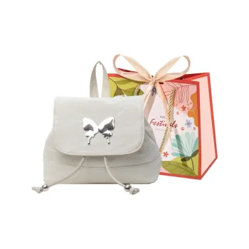 Cwatcun PU Handbag Backpack Regular Women's Ecru/Silver/Green/Blue/Pink/Black