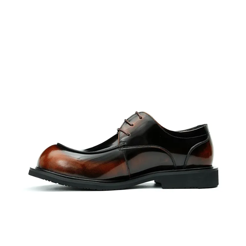 ASTON M.JAZZ Dress Shoes Men Low Top Black/Polished Brown-5